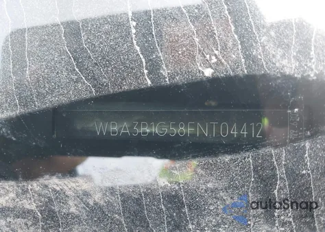 2015 BMW 320I from USA, damaged, VIN WBA3B1G58FNT04412